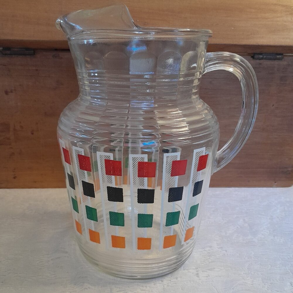VTG Hazel Atlas Glass Pitcher